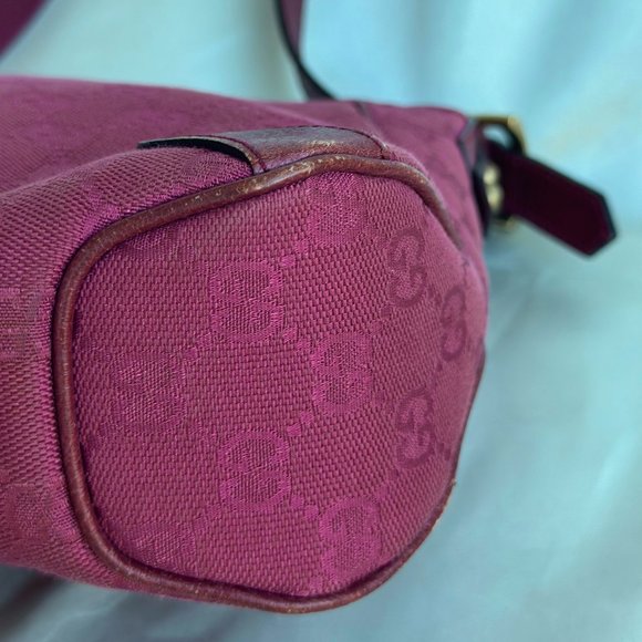 Gucci Canvas Horsebit Shoulder Bag - Picture 9 of 12